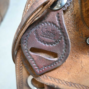 15" USED COATS ROPING SADDLE Saddles Coats Saddlery   