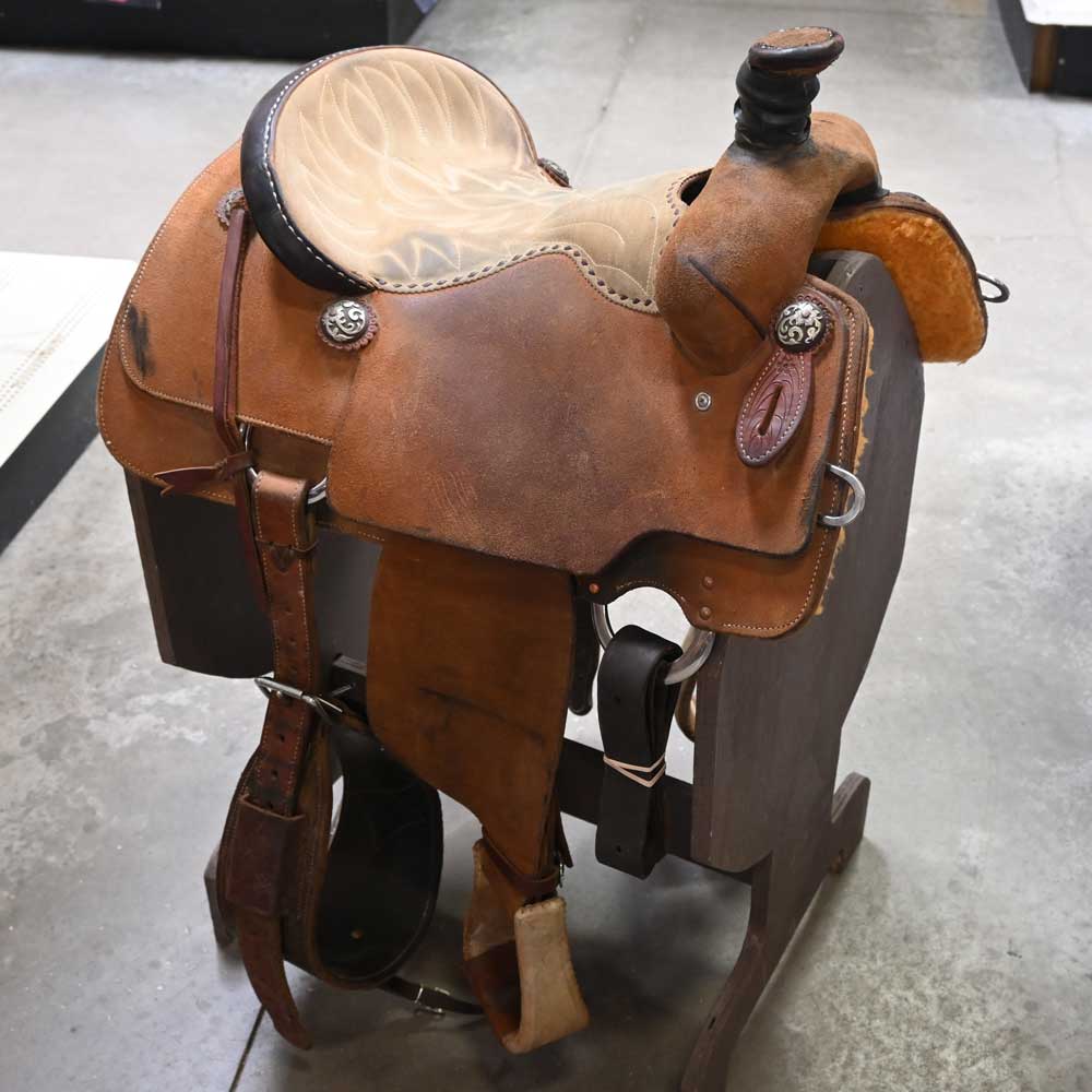 14.5" USED CACTUS ROPING SADDLE Saddles CACTUS SADDLERY   