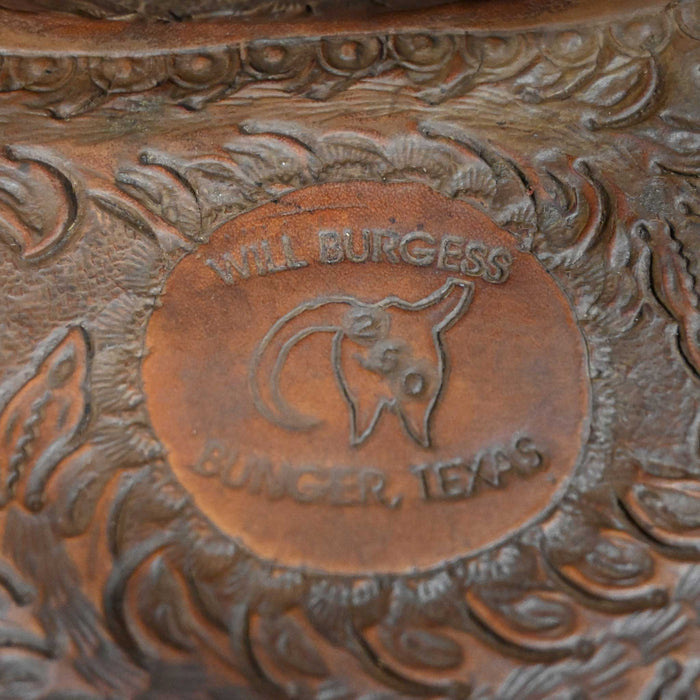 15" USED WILL BURGESS RANCH SADDLE Saddles - Used Will Burgess