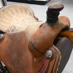 14.5" USED CACTUS ROPING SADDLE Saddles CACTUS SADDLERY   