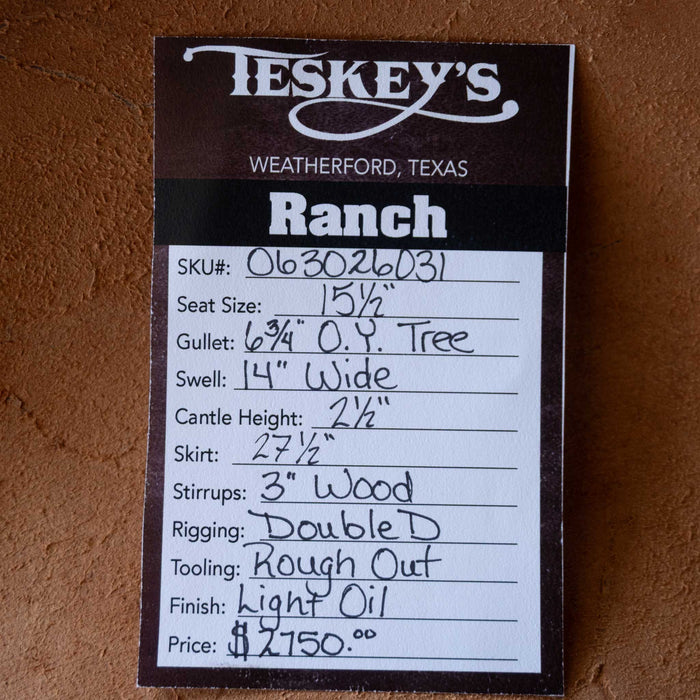 15.5" TESKEY'S RANCH SADDLE
