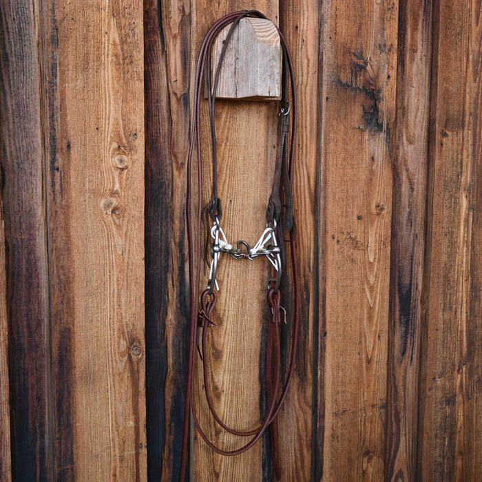 Kerry Kelley 50 Slow Twist Loose Port Bridle Rig w/Split Ear Headstall