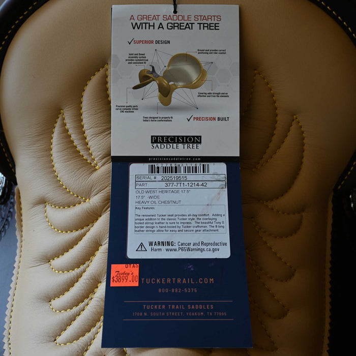 17" TUCKER TRAIL SADDLE