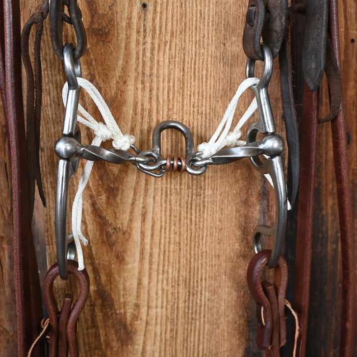 Kerry Kelley 50 Slow Twist Loose Port Bridle Rig w/Split Ear Headstall