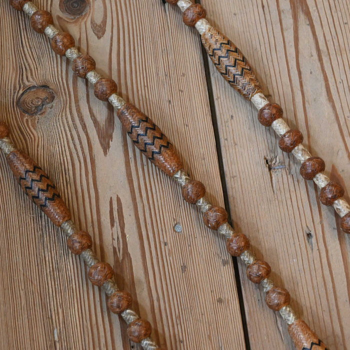 Hand Braided 108" Rawhide Romel Reins