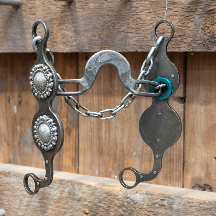 Paul Petska Washer Port Bit w/Classic Silver Conchos