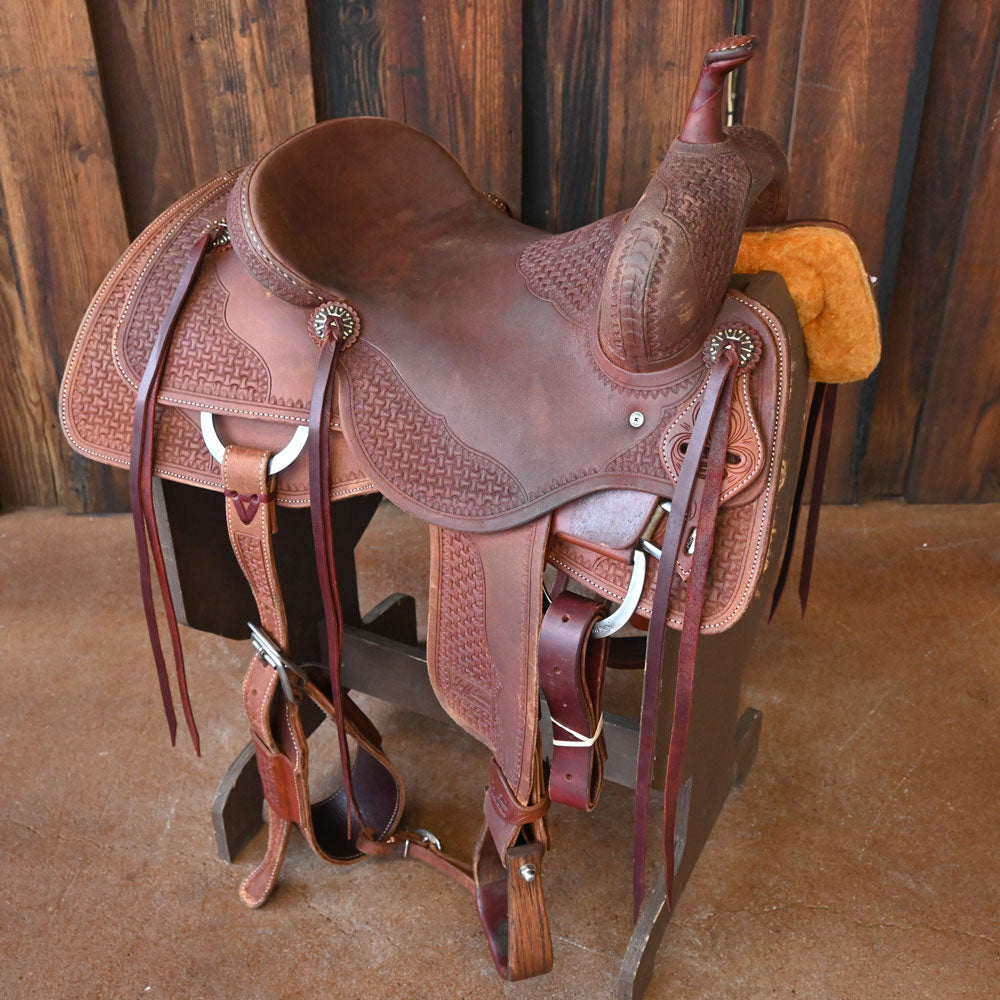 15.5" USED JEFF SMITH CUTTING SADDLE Saddles Jeff Smith