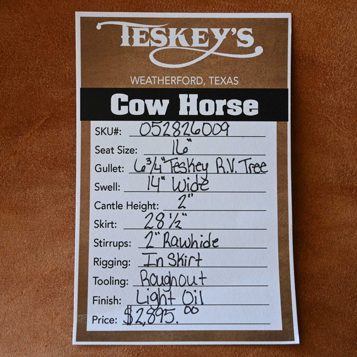 16" TESKEY'S RANCH VERSATILITY SADDLE Saddles - New Teskey's Saddlery