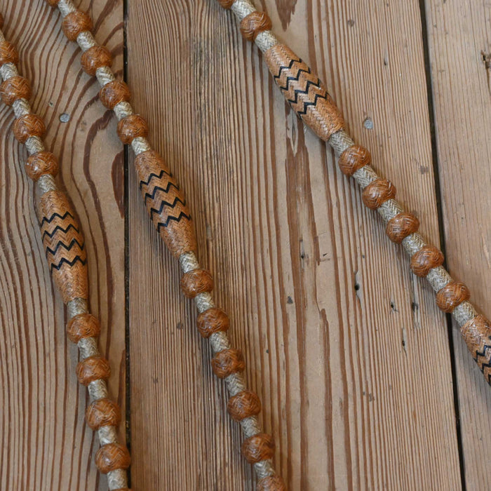 Hand Braided 108" Rawhide Romel Reins