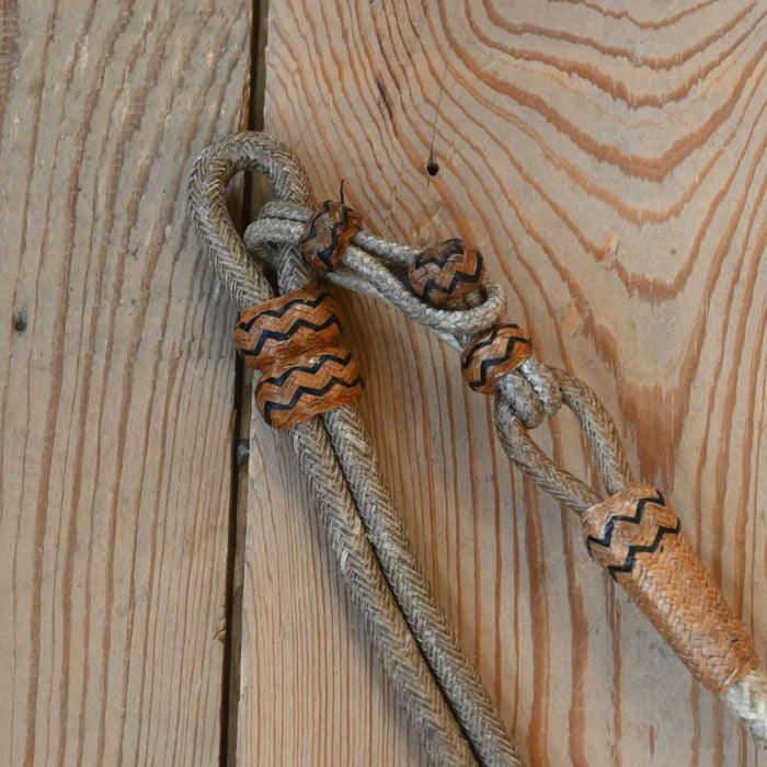 Hand Braided 108" Rawhide Romel Reins