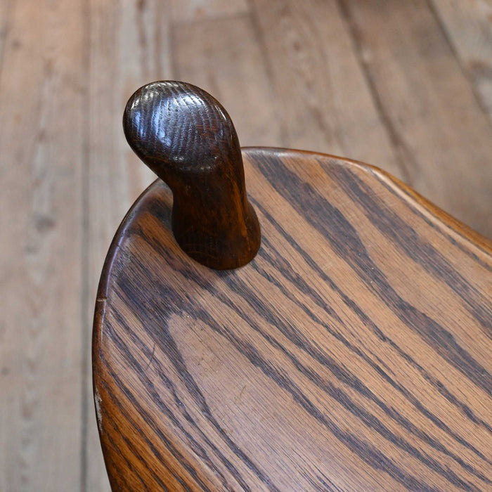 Solid Oak - Saddle Shaped Bar Stools Collectibles MISC