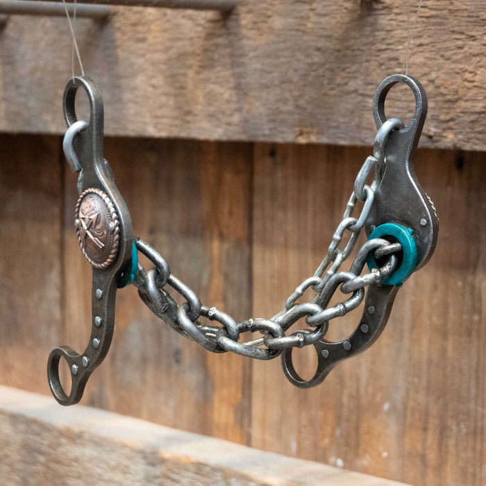 Paul Petska Chain Bit w/Copper Arrow Concho