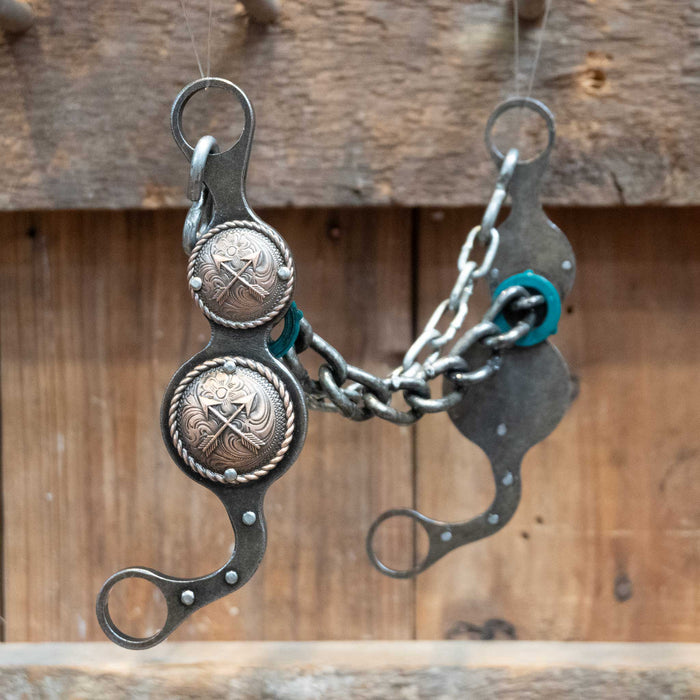 Paul Petska Chain Bit w/Copper Arrow Concho