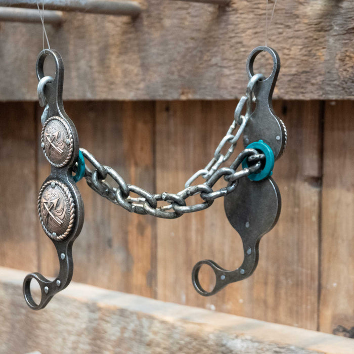 Paul Petska Chain Bit w/Copper Arrow Concho