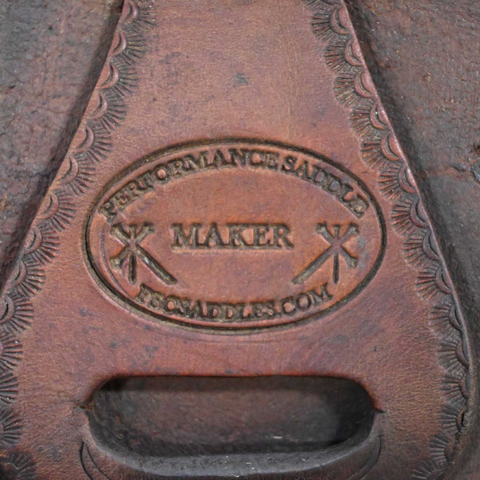 14" USED PERFORMANCE TEAM ROPING SADDLE