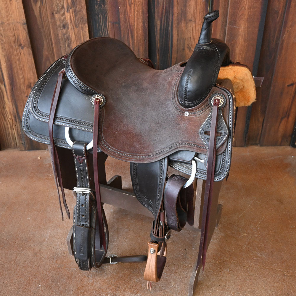 16" USED JEFF SMITH CUTTING SADDLE Saddles Jeff Smith