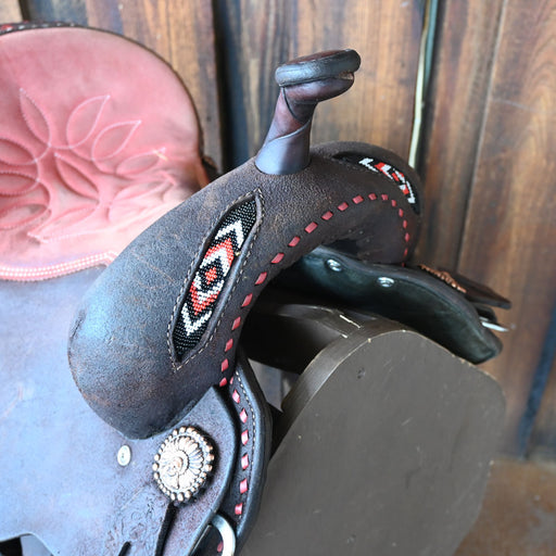 14" USED DOUBLE J BARREL SADDLE Saddles - Used DOUBLE J SADDLERY