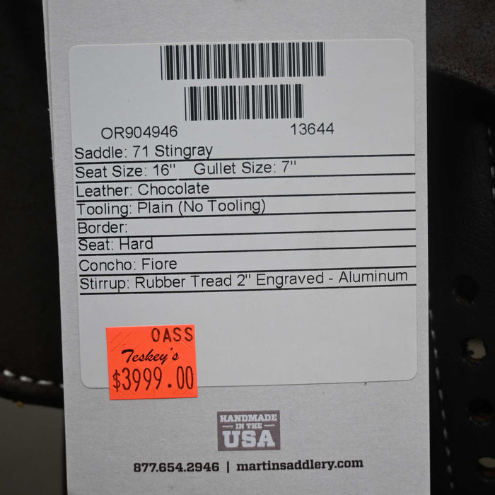 16" MARTIN STINGRAY BARREL SADDLE