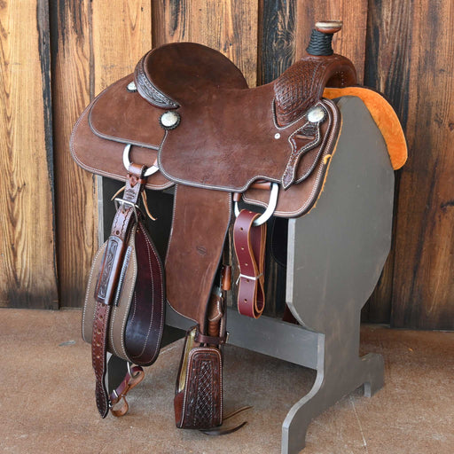 15" TESKEY'S TEAM ROPING SADDLE Saddles - New Teskey's Saddlery