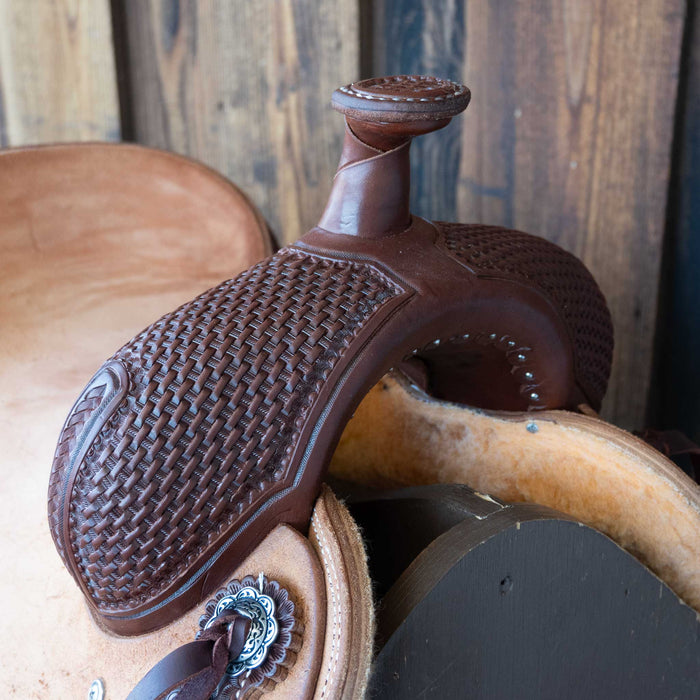 15" TESKEY'S RANCH CUTTER SADDLE Saddles - New Teskey's Saddlery