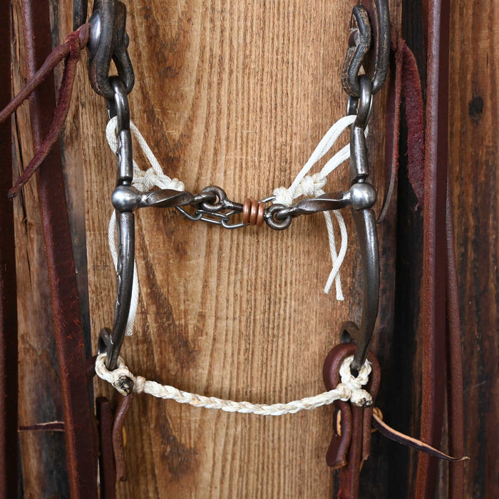 Kerry Kelley Silver Mounted 65 Dogbone Bridle Rig w/Single Ear Headstall