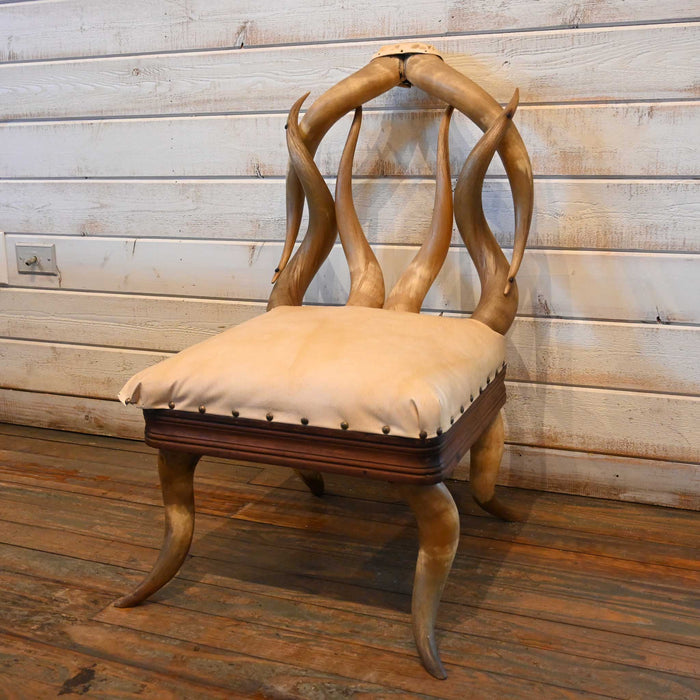 Vintage 1920's Horn Chair with wood base Collectibles MISC