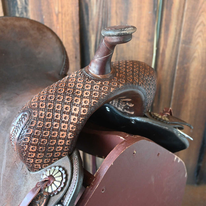 14" USED DOUBLE J LEGEND BARREL SADDLE