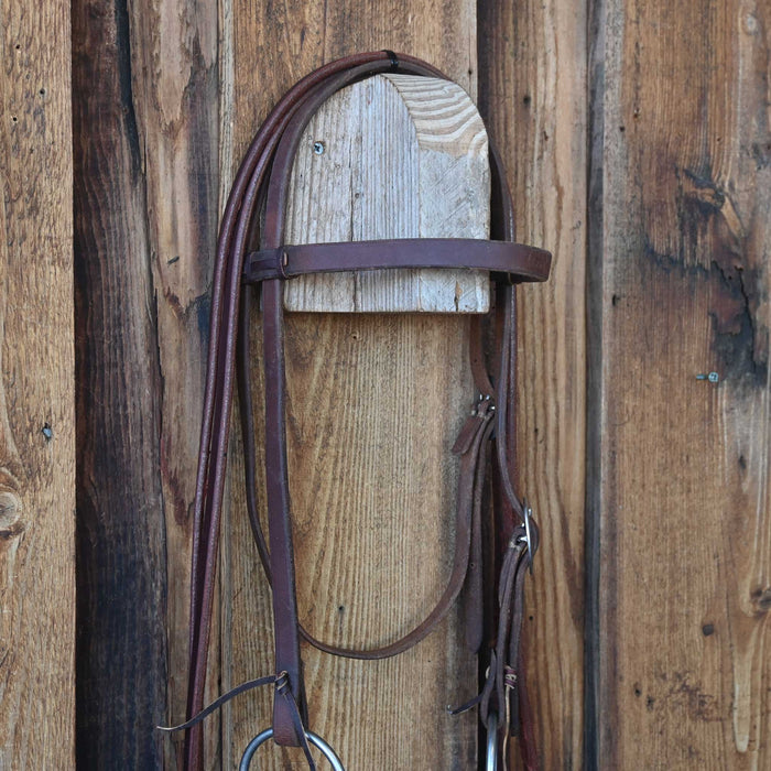 O-Ring Twisted Wire Snaffle Bridle Rig w/Browband Headstall