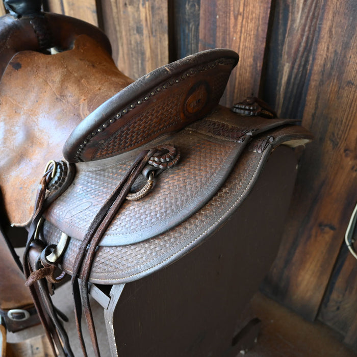 14.5" USED BOB MOLINE RANCH SADDLE Saddles - Used Bob Moline