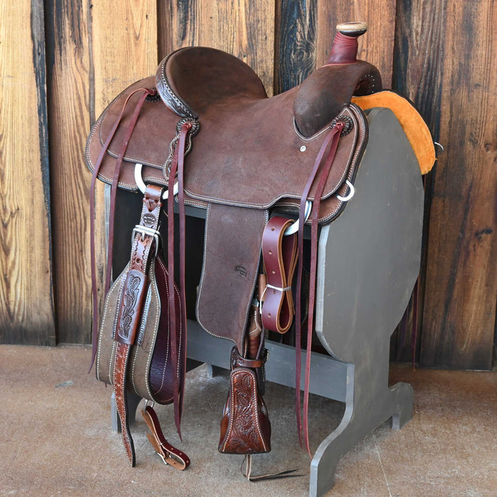 14" TESKEY'S TEAM ROPING SADDLE Saddles - New Teskey's Saddlery
