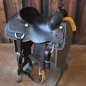 16" USED JEFF SMITH COW HORSE SADDLE Saddles Jeff Smith