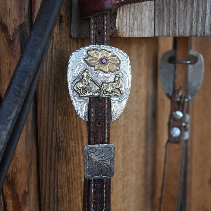 Copper Snaffle Bridle Rig w/Single Ear Headstall