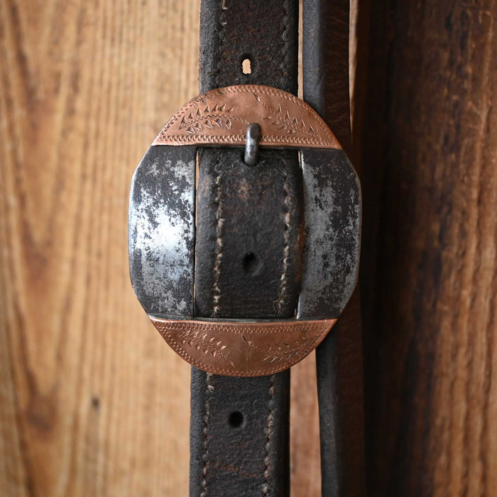 Kerry Kelley Silver & Copper Mounted 10 Ported Chain Bridle Rig w/Split Ear Headstall