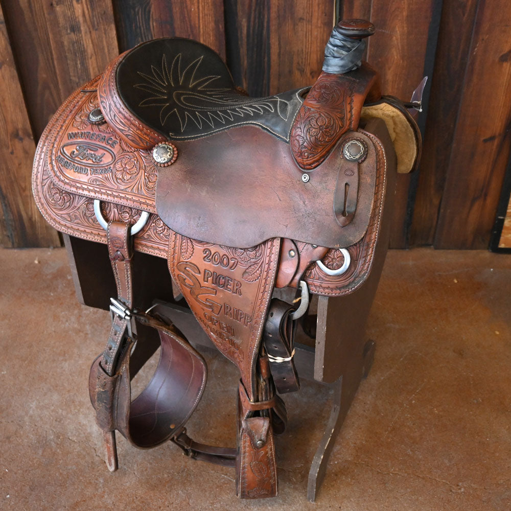 14.5" USED COATS ROPING SADDLE Saddles Coats Saddlery