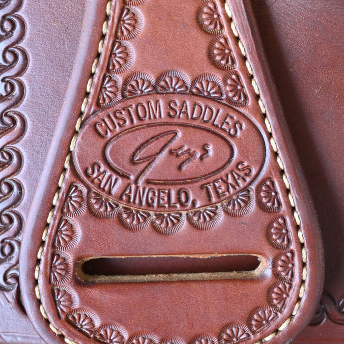 16.5" USED TODD JEYS RANCH CUTTER SADDLE Saddles - Used Todd Jeys