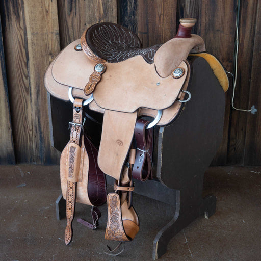 14.5" TESKEY'S CALF ROPING SADDLE Saddles - New Teskey's Saddlery