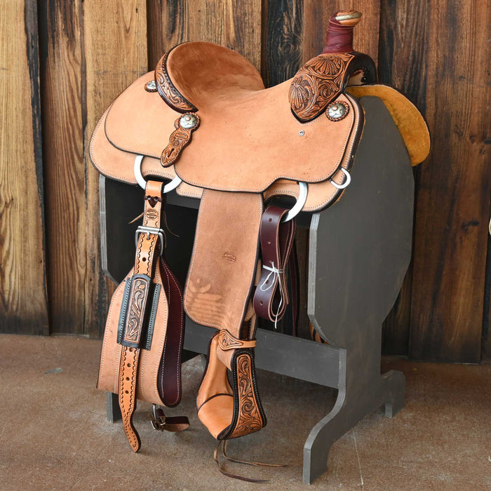14" TESKEY'S TEAM ROPING SADDLE Saddles - New Teskey's Saddlery