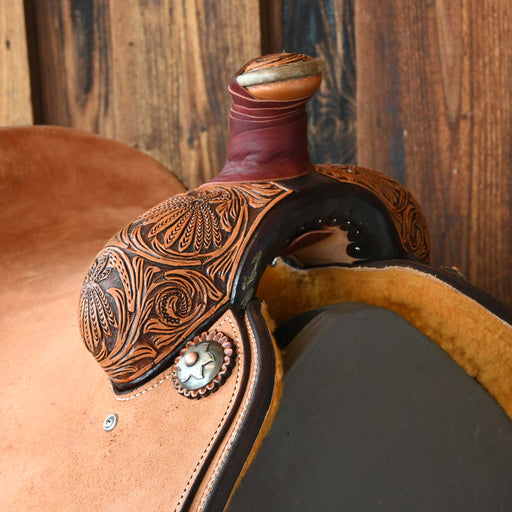 14" TESKEY'S TEAM ROPING SADDLE Saddles - New Teskey's Saddlery