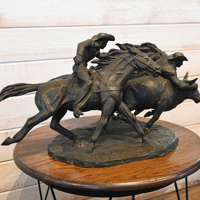 Bronze by Clement Spampinato "Catch the Steer" 1955