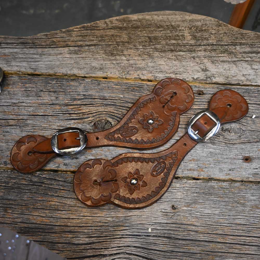 Handmade Spur Strap's by Clint Smith - Alamosa Texas -  AAS040 Tack - Spur Straps Clint Smith   