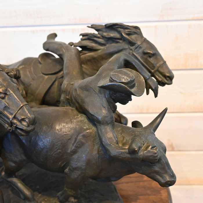 Bronze by Clement Spampinato "Catch the Steer" 1955
