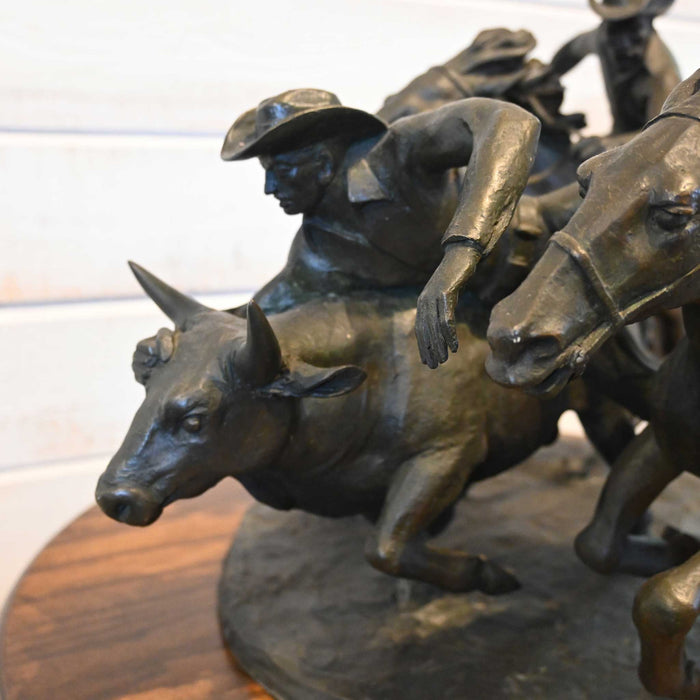 Bronze by Clement Spampinato "Catch the Steer" 1955