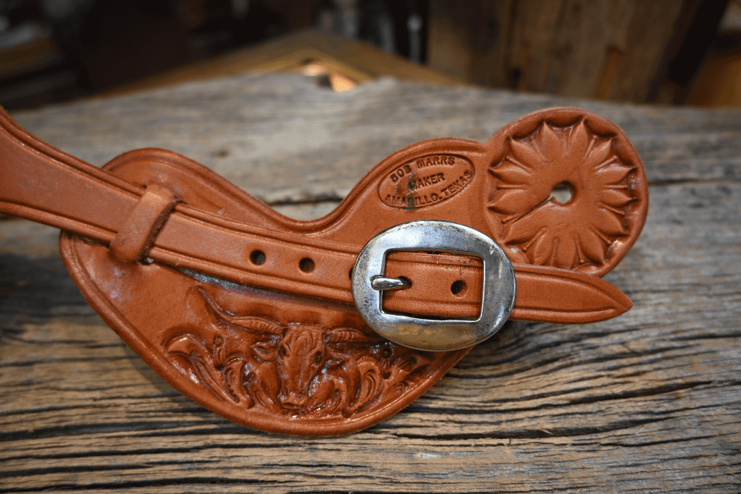Bob Marrs Tooled Longhorn Spur Straps 141