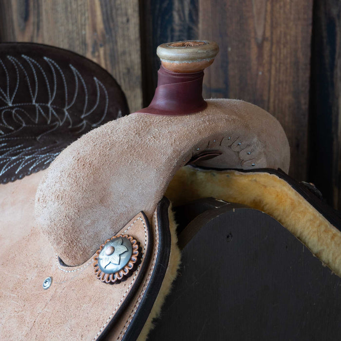 14.5" TESKEY'S CALF ROPING SADDLE Saddles - New Teskey's Saddlery