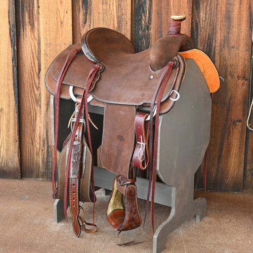 14.5" TESKEY'S TEAM ROPING SADDLE Saddles - New Teskey's Saddlery