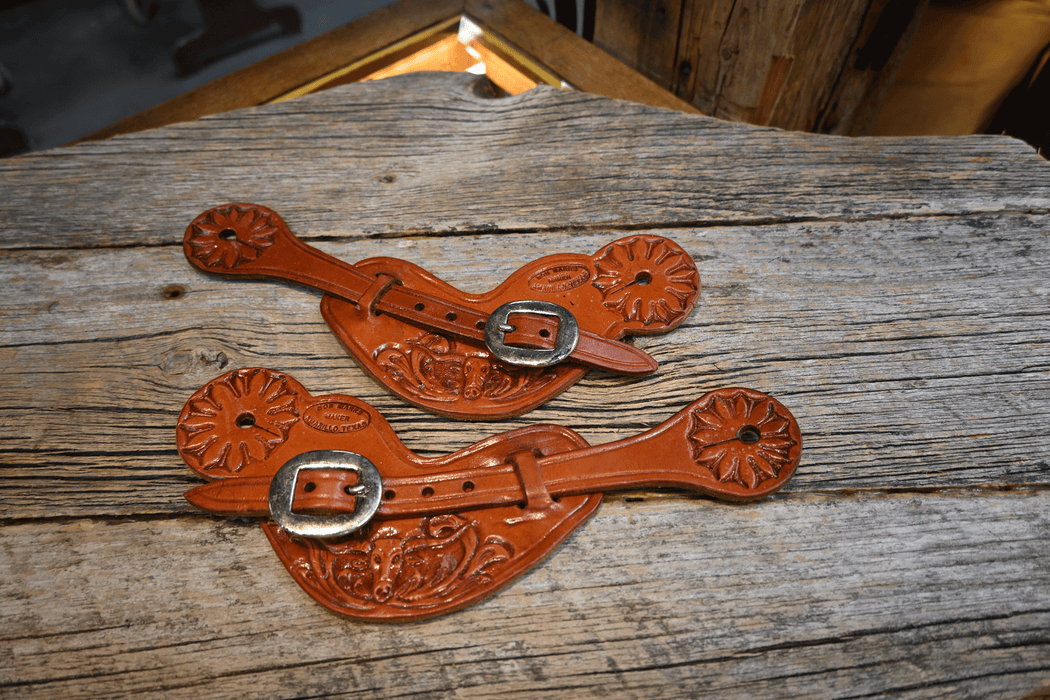 Bob Marrs Tooled Longhorn Spur Straps