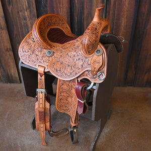 14" USED JEFF SMITH XTREME BARREL SADDLE Saddles Jeff Smith