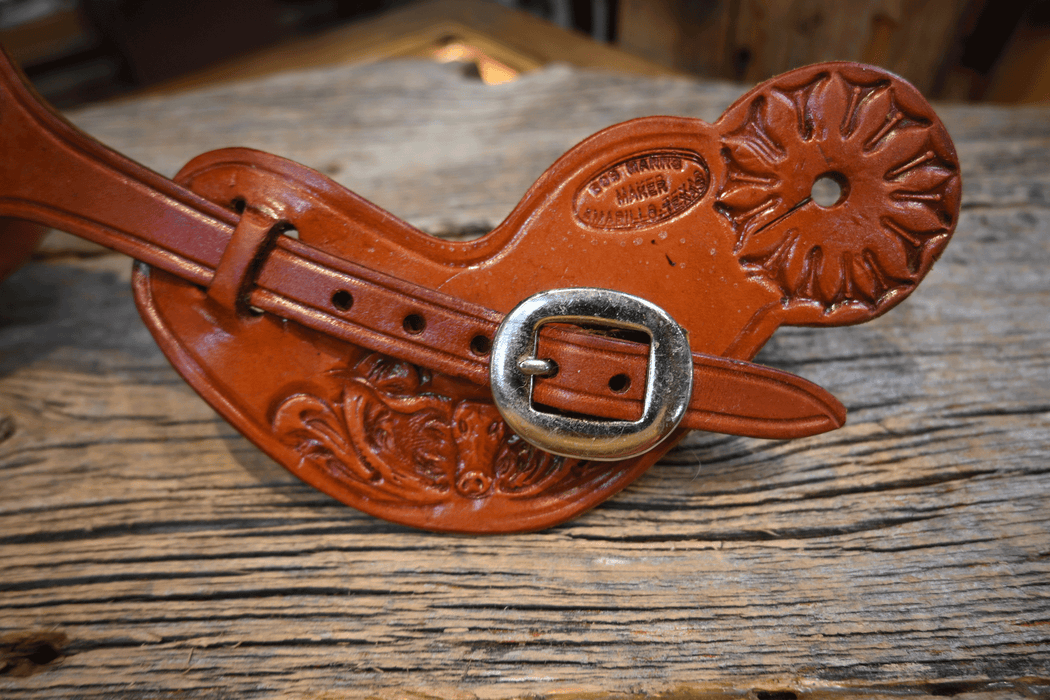 Bob Marrs Tooled Longhorn Spur Straps