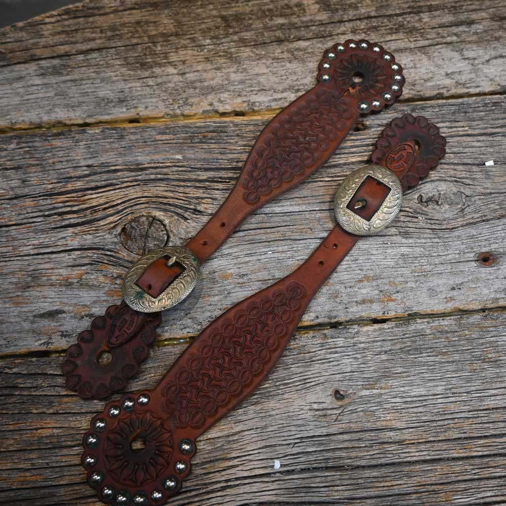 Handmade Spur Strap's by Buddie Foster Decatur Texas -  AAS044 Tack - Spur Straps Buddie Foster   