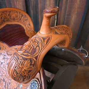 14" USED JEFF SMITH XTREME BARREL SADDLE Saddles Jeff Smith